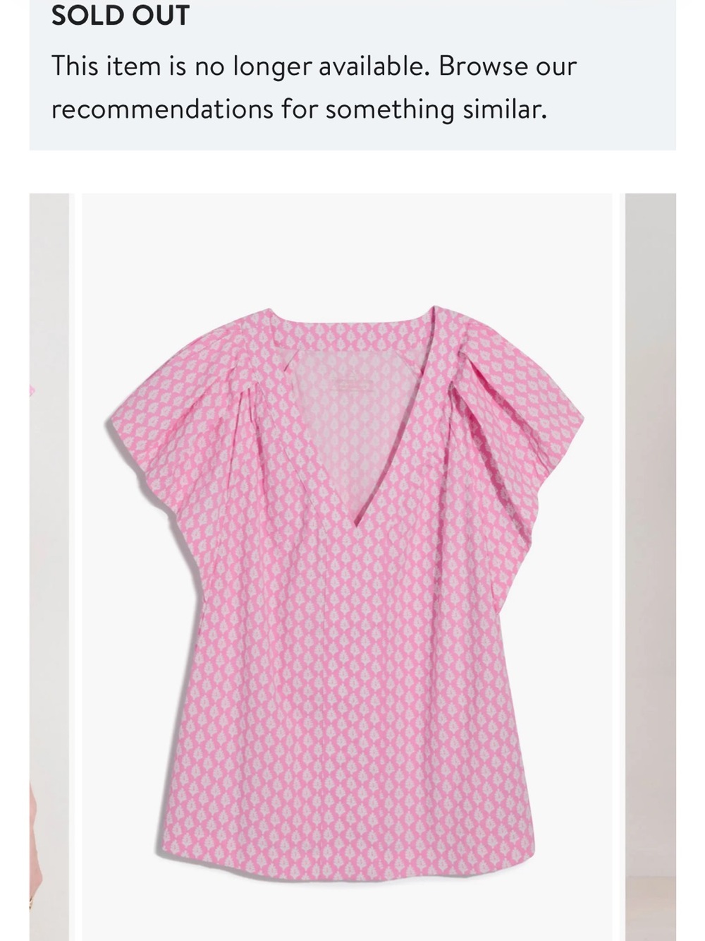 NET NEW NEVER OPENED 3X Vineyard Vines Flutter Top Pink